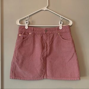 NWOT TOPSHOP corduroy mini skirt